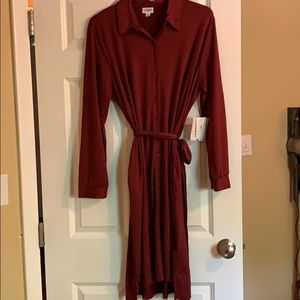 Maroon NWT lularoe Ellie dress